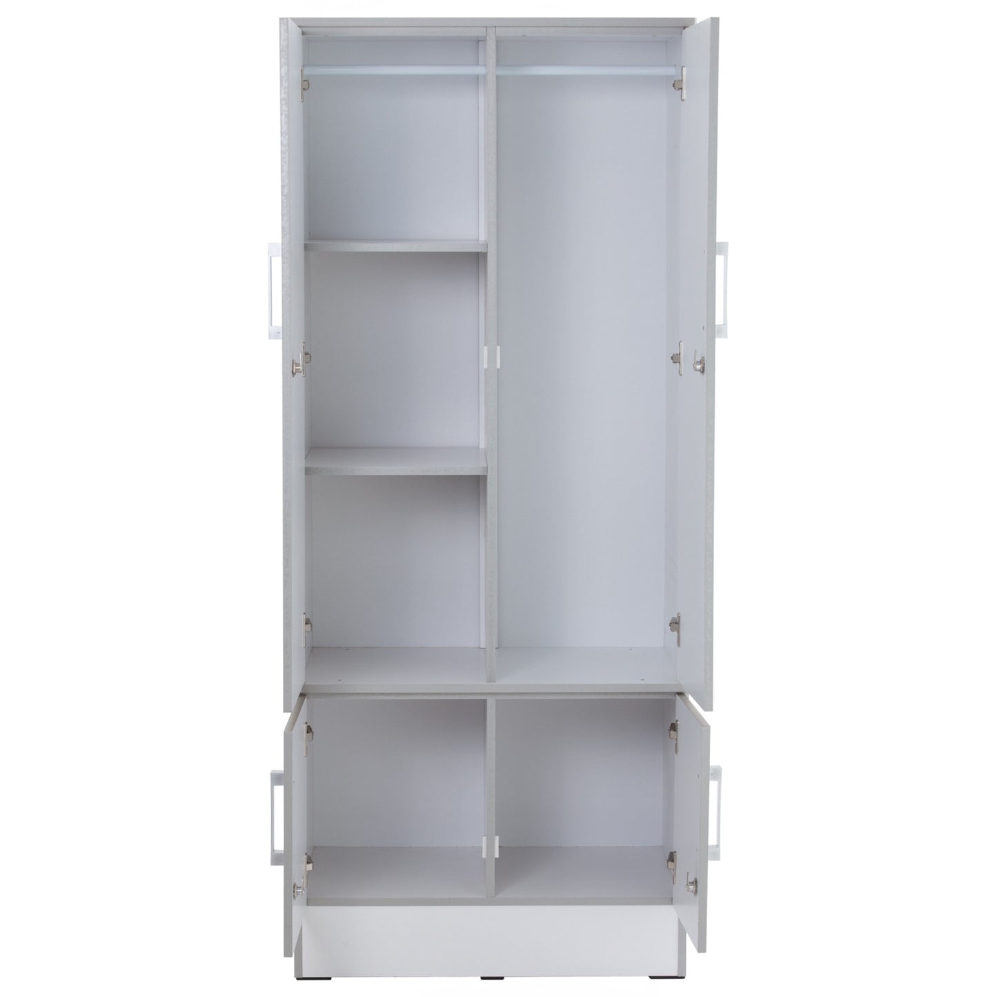 NAOMI 4 Door Wardrobe - White