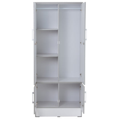 NAOMI 4 Door Wardrobe - White