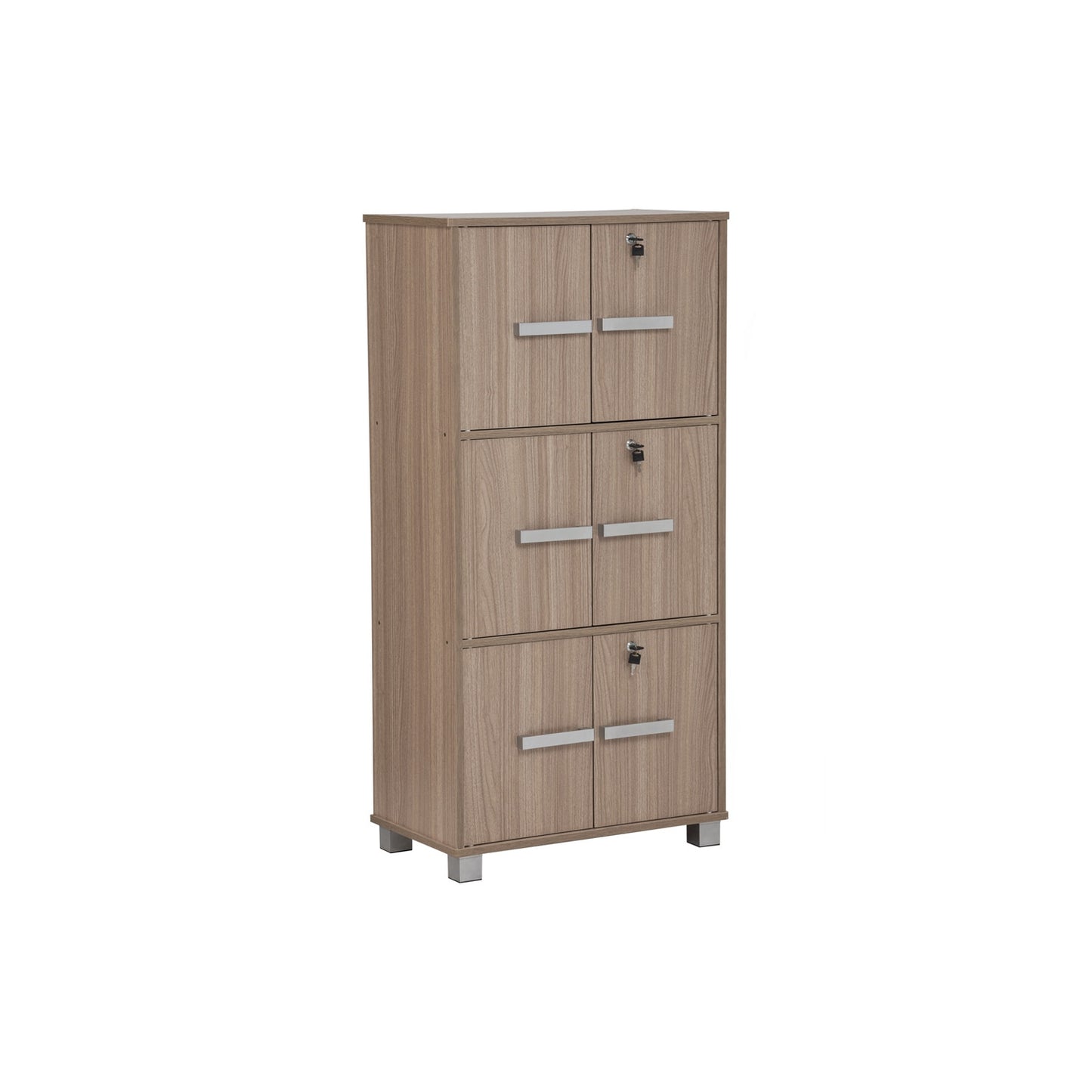 NAOMI 6 Door Storage Box With Lock - Ebonnese