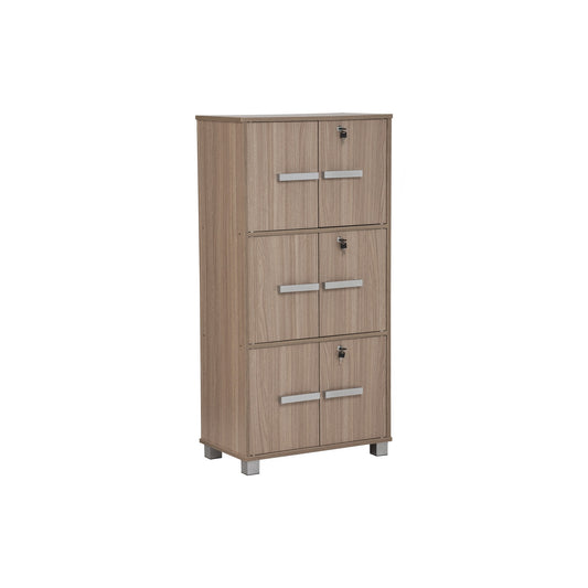 NAOMI 6 Door Storage Box With Lock - Ebonnese