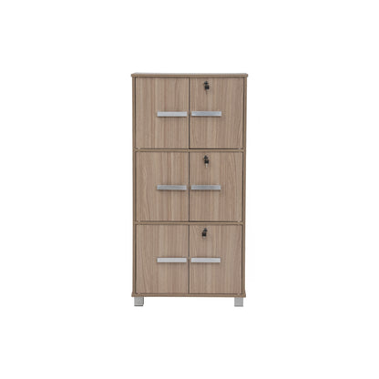NAOMI 6 Door Storage Box With Lock - Ebonnese