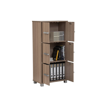 NAOMI 6 Door Storage Box With Lock - Ebonnese