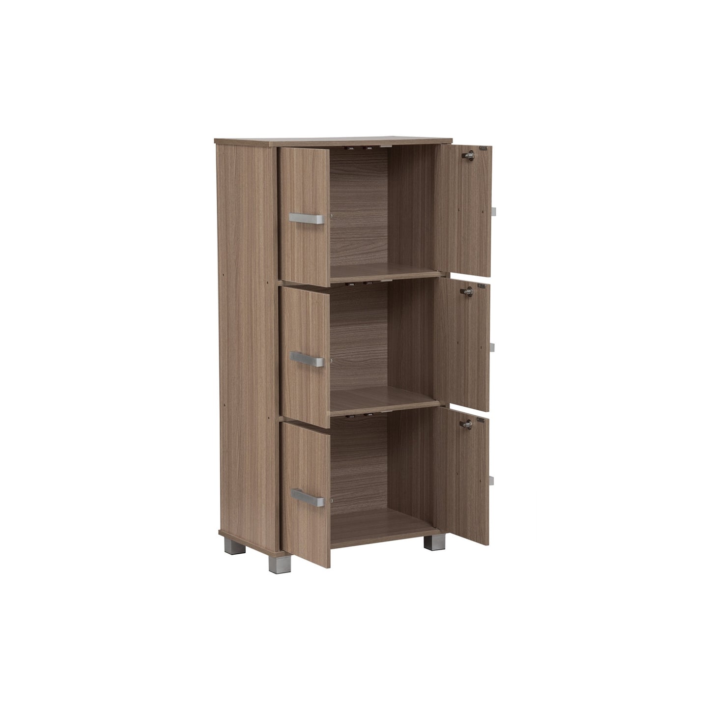 NAOMI 6 Door Storage Box With Lock - Ebonnese