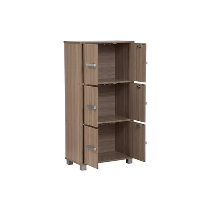 NAOMI 6 Door Storage Box With Lock - Ebonnese