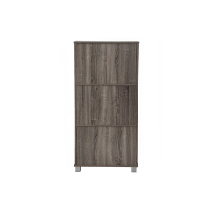 NAOMI 6 Door Storage Box With Lock - Sonoma Dark