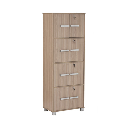 NAOMI 8 Door Storage Box With Lock - Ebonnese