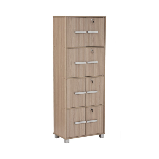 NAOMI 8 Door Storage Box With Lock - Ebonnese