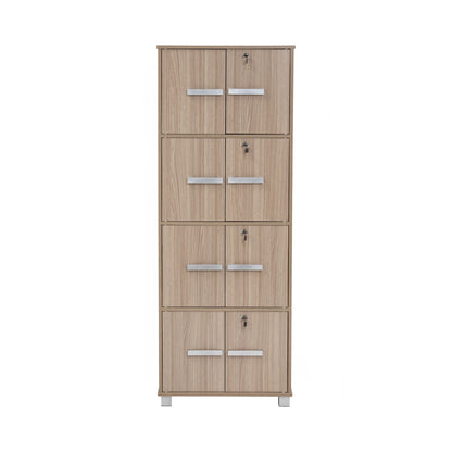 NAOMI 8 Door Storage Box With Lock - Ebonnese