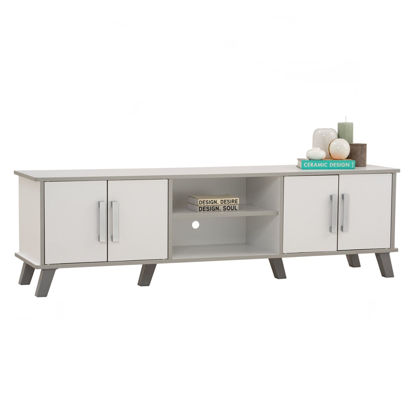 NAOMI TV Cabinet - White (1625L)