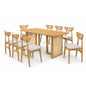 Dining Set ( 1 Noka Table + 8 Kyson Chair ) - Beech