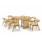 Dining Set ( 1 Noka Table + 8 Mamu Chair ) - Beech