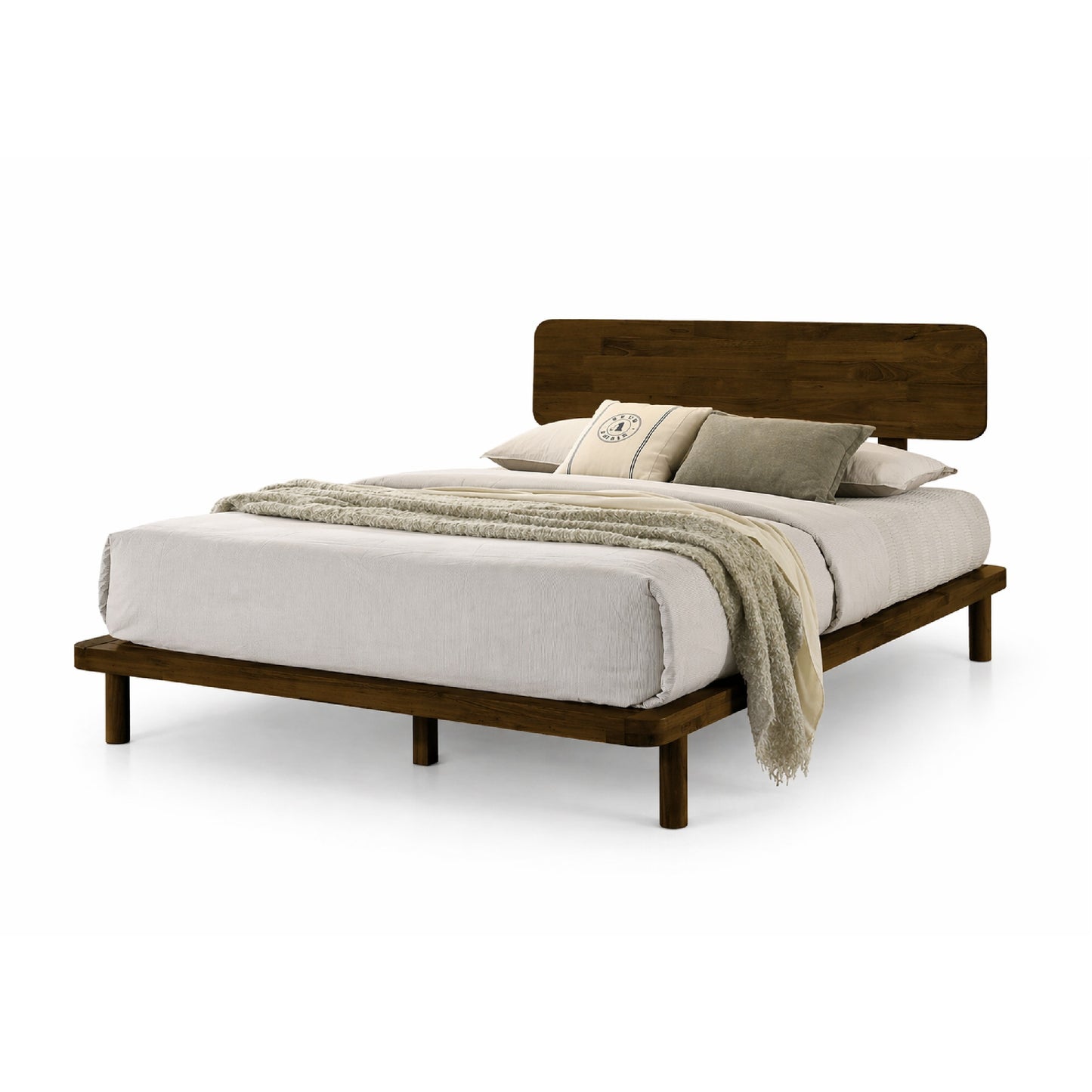 OKIMY Bedframe - Walnut (Single / Super Single / Queen / King Size)