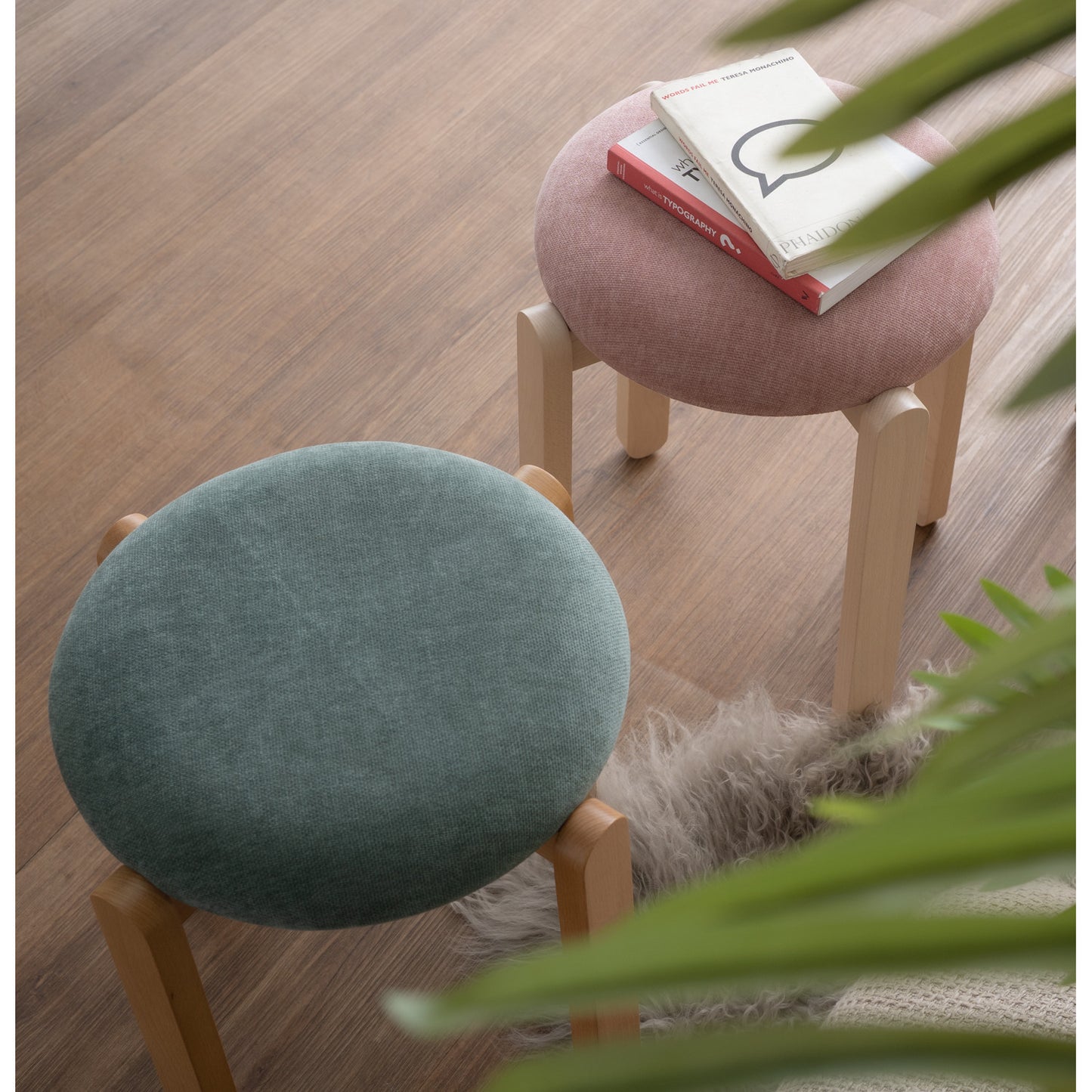OPAL Stool - White Wash