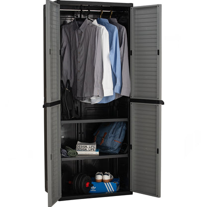 OPTIMUS Large Wardrobe A - Grey