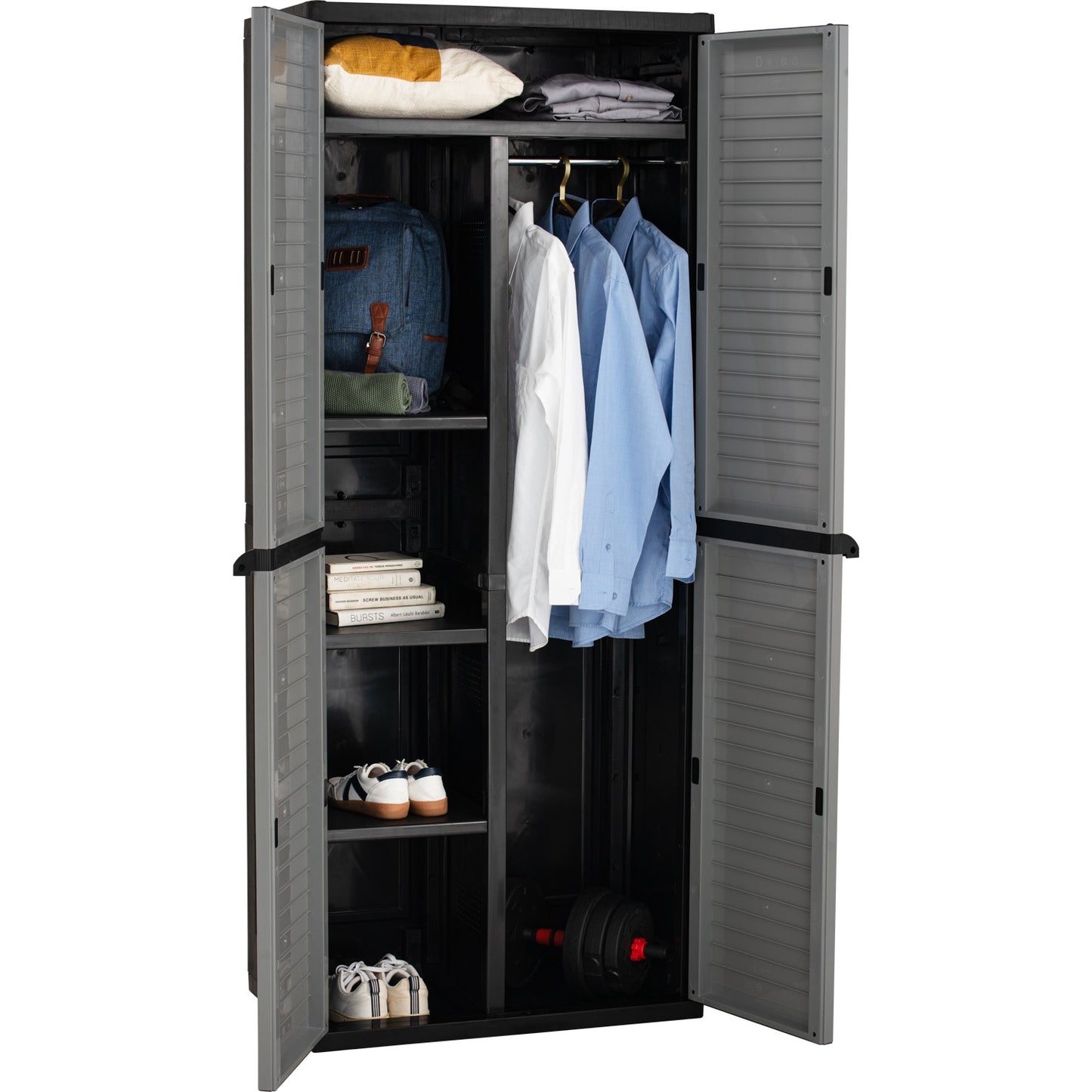 OPTIMUS Large Wardrobe B - Grey