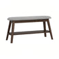 OZEL Bench - Cocoa Leg, Warm Grey Seat (900L) (Pet Friendly Fabric)