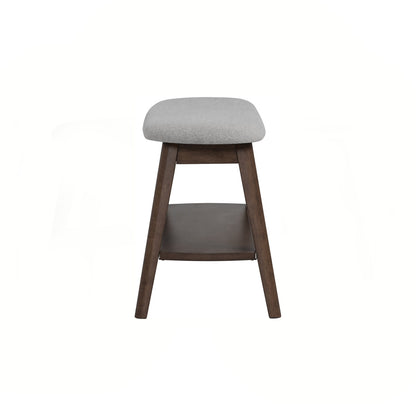 OZEL Bench - Cocoa Leg, Warm Grey Seat (900L) (Pet Friendly Fabric)