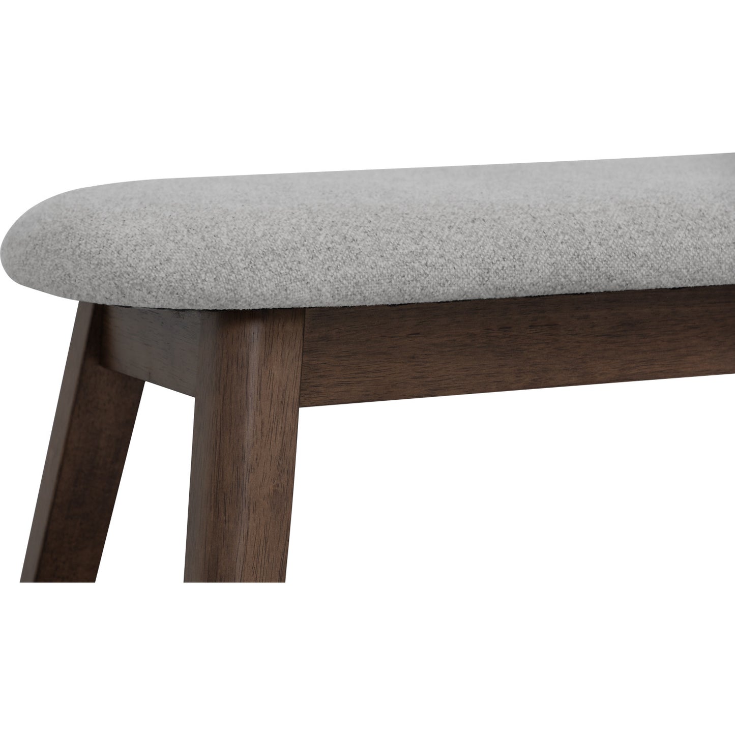 OZEL Bench - Cocoa Leg, Warm Grey Seat (900L) (Pet Friendly Fabric)