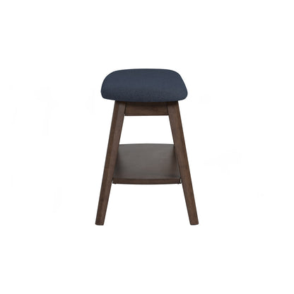 OZEL Bench - Cocoa Leg, Navy Seat (900L)