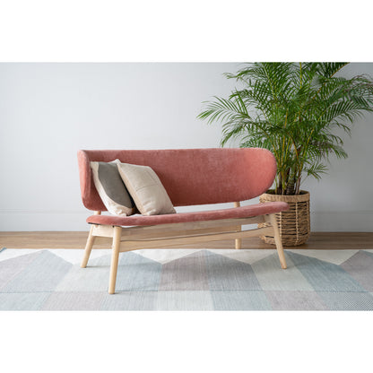 POLARA 2 Seater Lounge Chair - Salmon