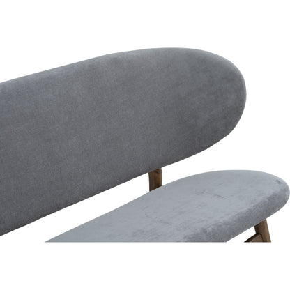 POLARA 2 Seater Lounge Chair - Grey