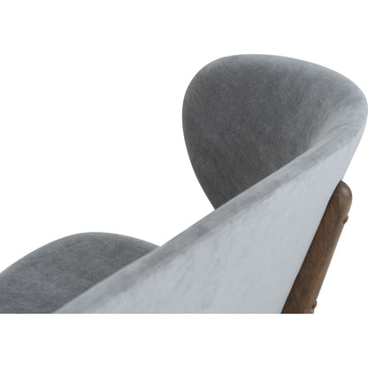 POLARA 2 Seater Lounge Chair - Grey
