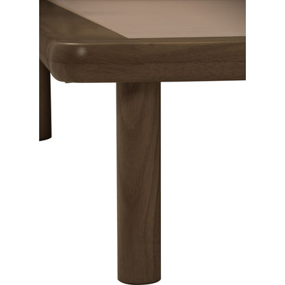 PLATO Bedframe With Side Table - Cocoa (Queen Size)