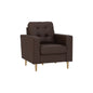 ROYCE 1 Seater Sofa - Brown