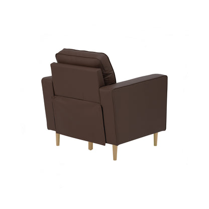 ROYCE 1 Seater Sofa - Brown