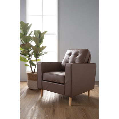 ROYCE 1 Seater Sofa - Brown