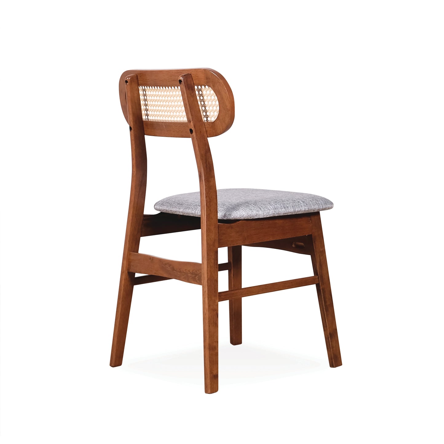 RIKA Dining Chair - Medium Brown
