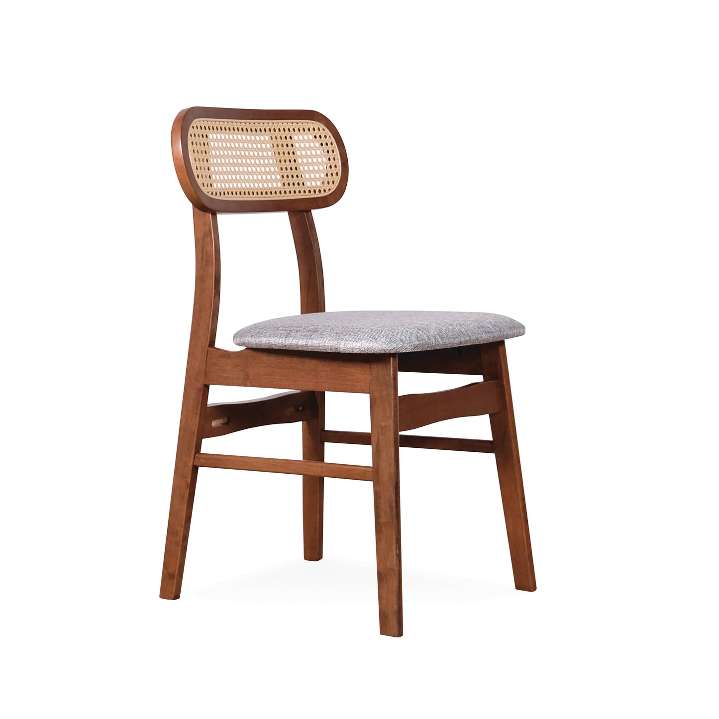 RIKA Dining Chair - Medium Brown