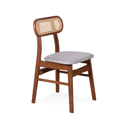 RIKA Dining Chair - Medium Brown