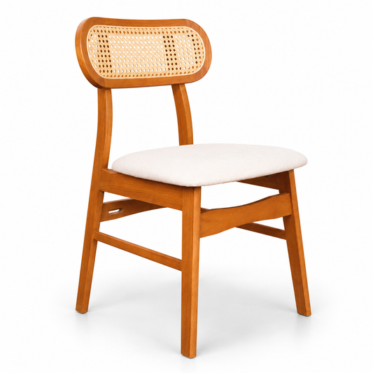 RIKA Dining Chair - Light Walnut