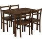 RIVAH Dining Set ( 1 Table + 4 Chair ) - Cocoa