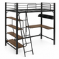 ROCCO Metal Bedframe With Desk & Shelving