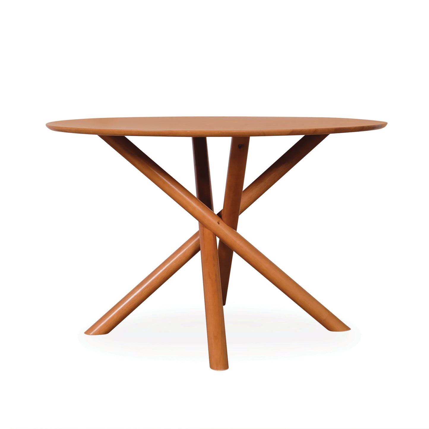 RUBY Round Dining Table - Light Walnut (1200DIA)