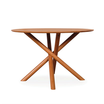 RUBY Round Dining Table - Light Walnut (1200DIA)