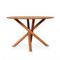 RUBY Round Dining Table - Light Walnut (1200DIA)