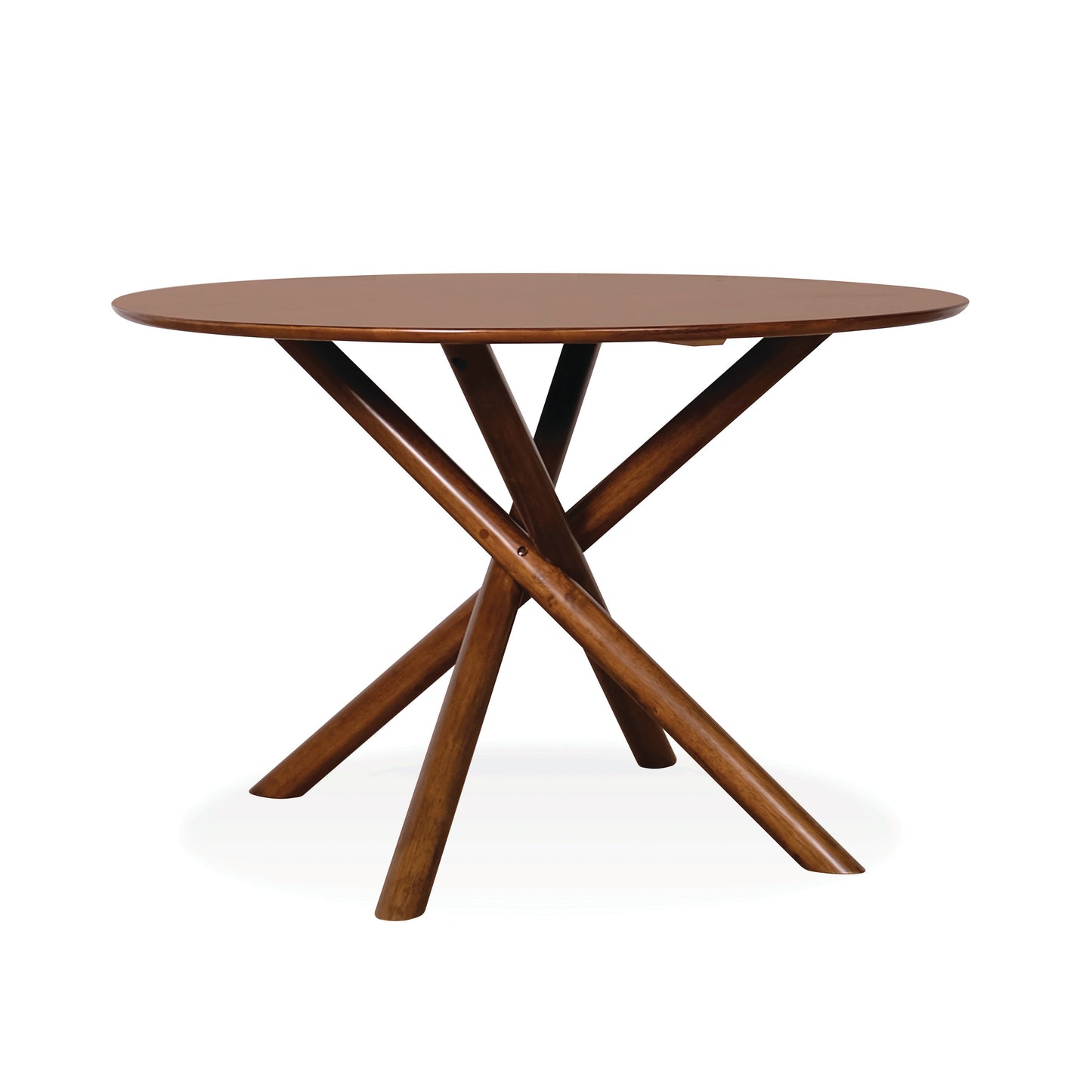 RUBY Round Dining Table - Medium Brown (1200DIA)
