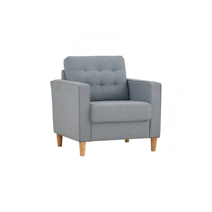 SLAVIA 1 Seater Sofa - Light Blue