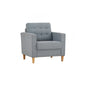 SLAVIA 1 Seater Sofa - Light Blue