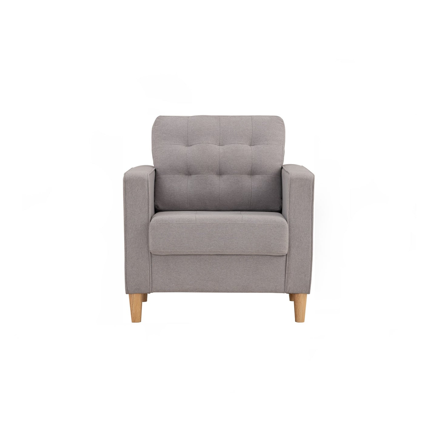 SLAVIA 1 Seater Sofa - Light Grey