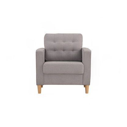 SLAVIA 1 Seater Sofa - Light Grey
