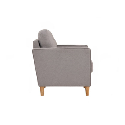 SLAVIA 1 Seater Sofa - Light Grey
