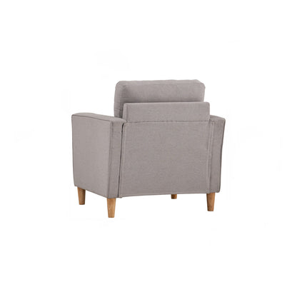 SLAVIA 1 Seater Sofa - Light Grey