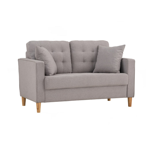 SLAVIA 2 Seater Sofa - Light Grey