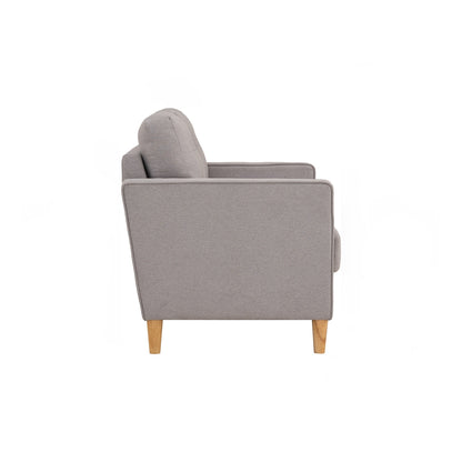 SLAVIA 2 Seater Sofa - Light Grey