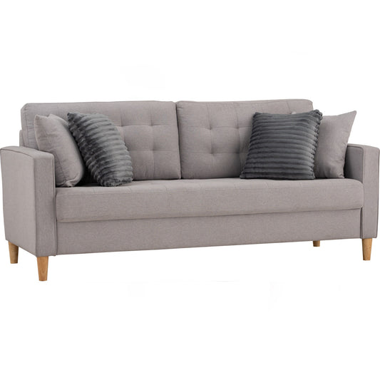 SLAVIA 3 Seater Sofa - Light Grey