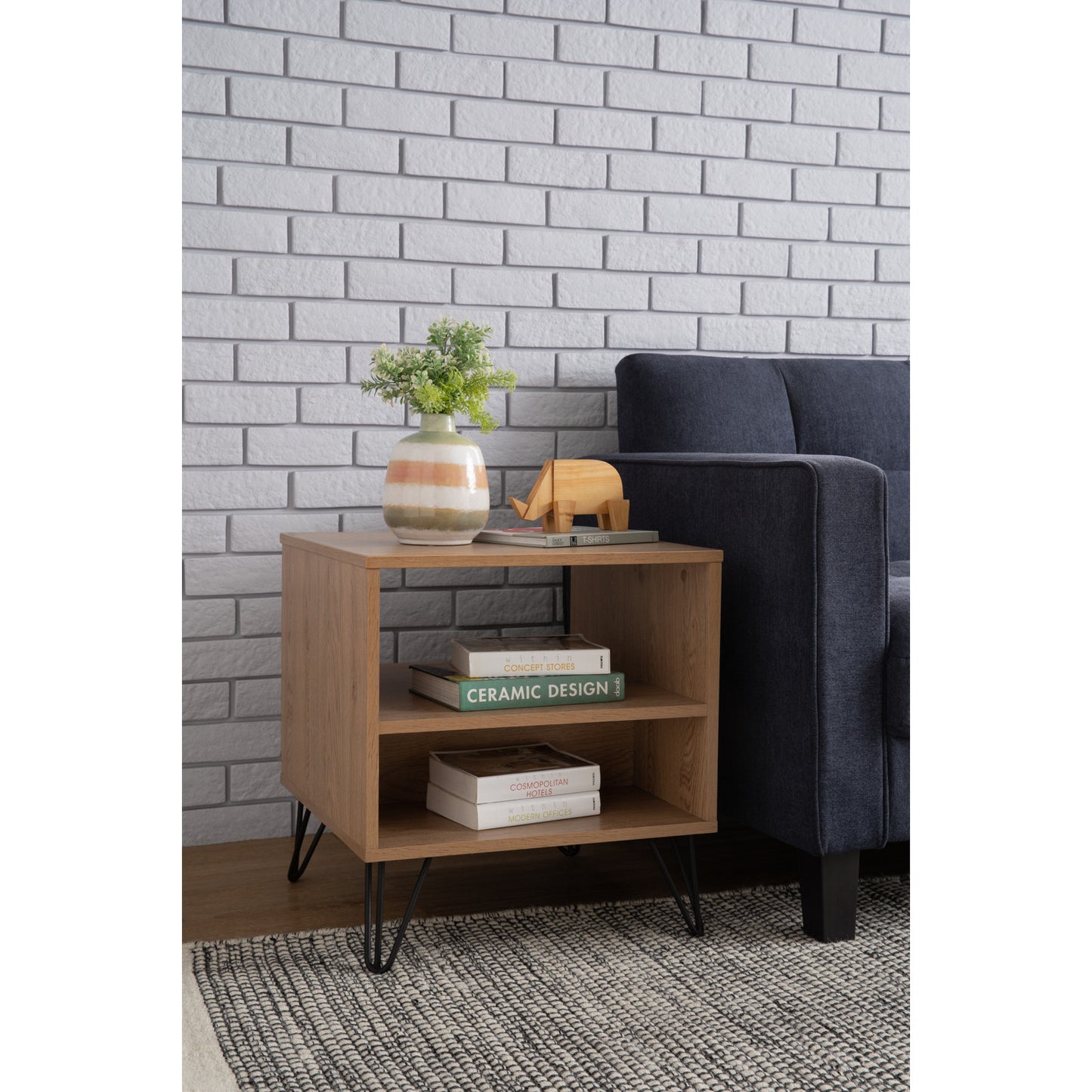 SAMOS Bed Side Table - Oak